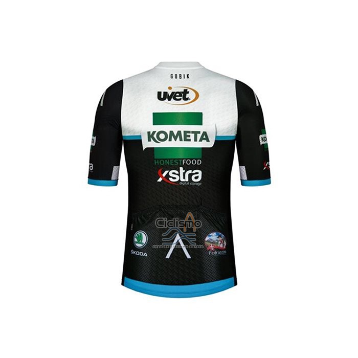 Kometa Xstra Ropa Ciclismo Culotte Corto 2020 Hombre Mangas Cortas Negro Blanco Verde